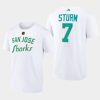 sharks nico sturm white wheelhouse reverse retro 2.0 t shirt