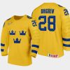 sweden liam ohgren 2022 iihf world u18 championships home jersey yellow