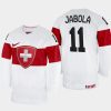 switzerland jeremy jabola 2023 iihf world junior championship jersey white