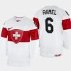 switzerland mischa ramel 2023 iihf world junior championship jersey white