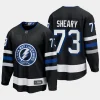 tampa bay lightning conor sheary alternate 2023 24 premier breakaway jersey black