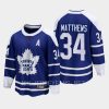 toronto maple leafs auston matthews special edition 2.0 2022 breakaway retro jersey blue