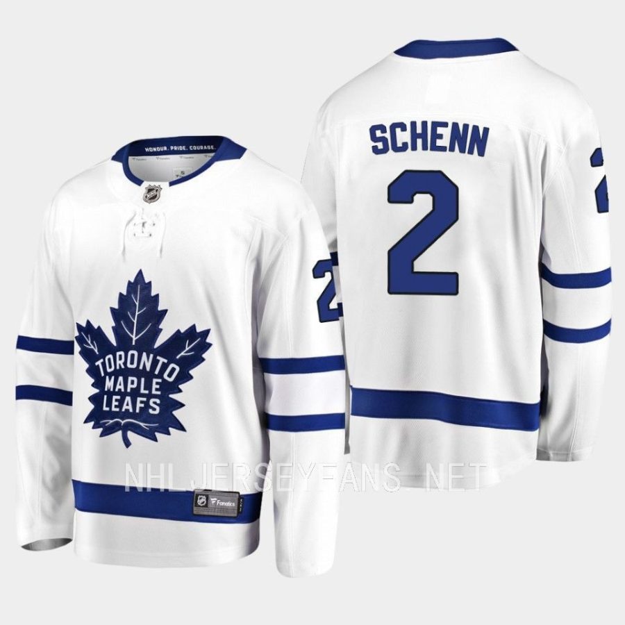 toronto maple leafs luke schenn away breakaway player jersey white