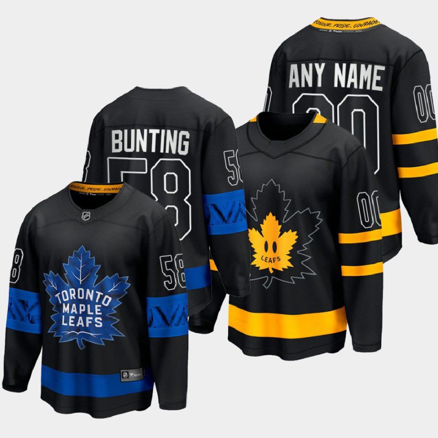 toronto maple leafs michael bunting alternate 2022 drew house jersey black