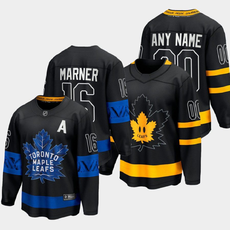 toronto maple leafs mitch marner alternate 2022 drew house jersey black