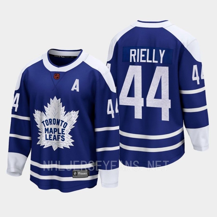 toronto maple leafs morgan rielly special edition 2.0 2022 breakaway retro jersey blue