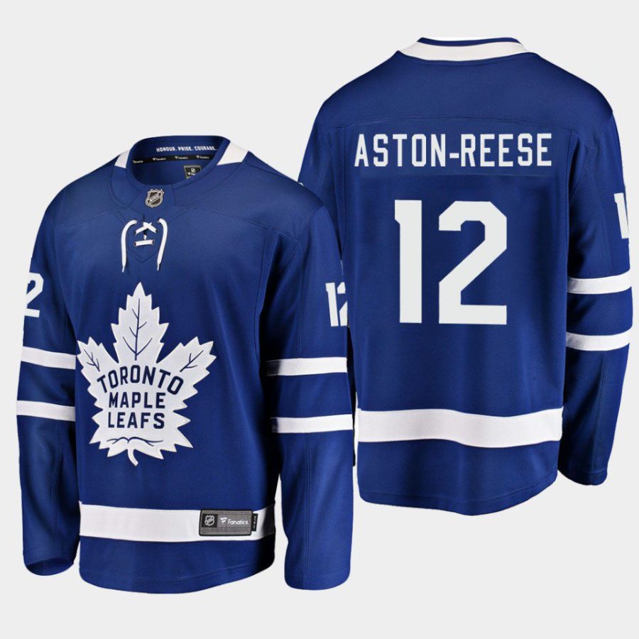 toronto maple leafs zach aston reese home breakaway player jersey blue