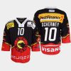 tristan scherwey sc bern black 2022ice hockey shirt jersey