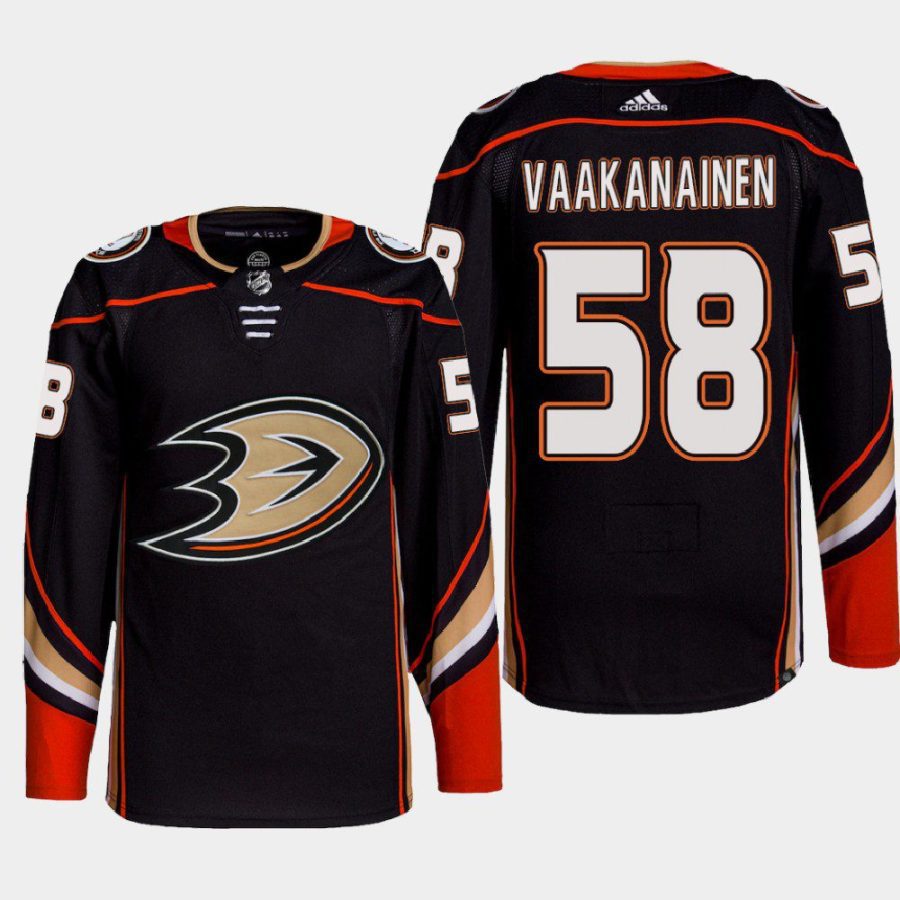 urho vaakanainen ducks black home authentic primegreen jersey