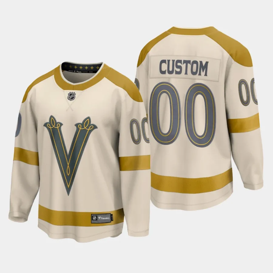 vegas golden knights custom 2024 nhl winter classic breakaway player jersey cream