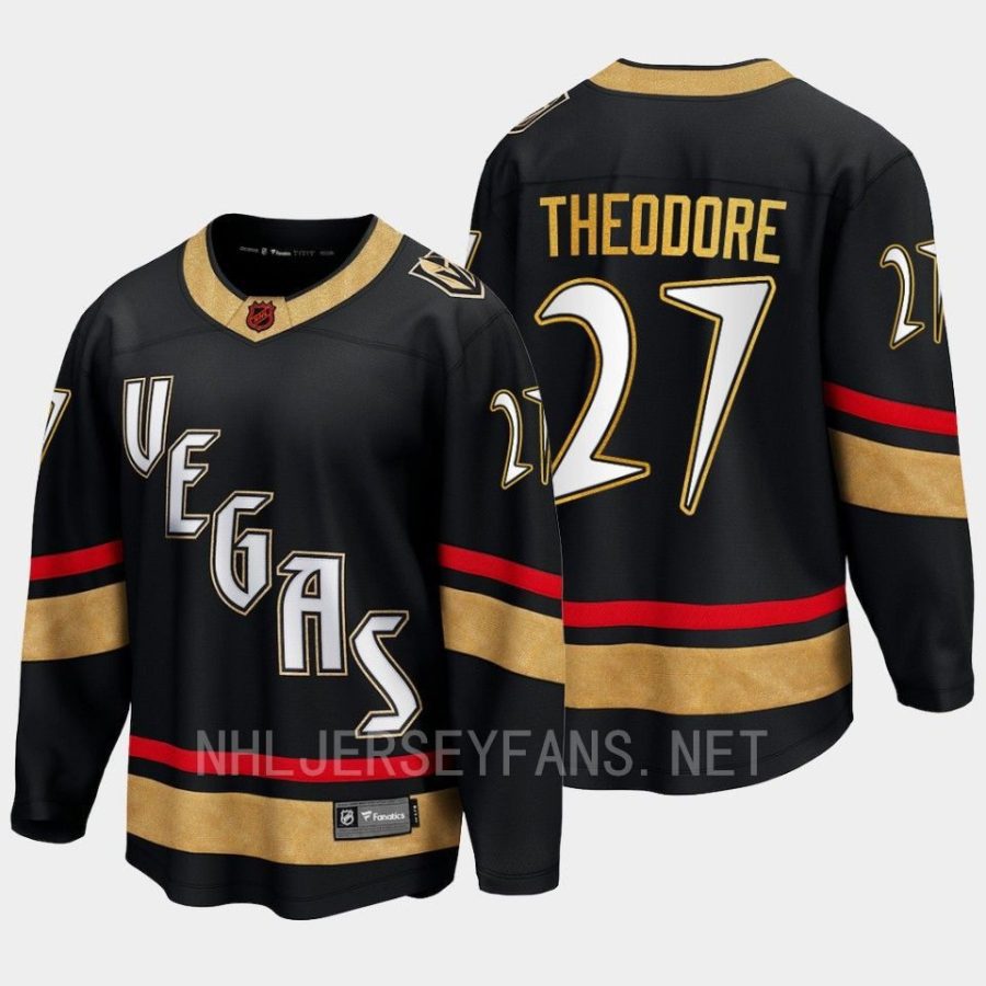 vegas golden knights shea theodore special edition 2.0 2022 breakaway player retro jersey black