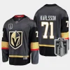 vegas golden knights william karlsson 2023 stanley cup final alternate breakaway player jersey black