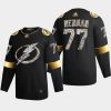 victor hedman lightning black 2022 stanley cup playoffs diamond edition authentic jersey