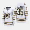 women bruins linus ullmark white 2023 24 100th anniversary premier breakaway player jersey