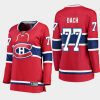 women canadiens kirby dach red 2022 home breakaway player jersey