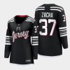 women devils pavel zacha black 2022 alternate premier jersey