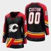 women flames custom black 2022 special edition 2.0 breakaway player retro jersey