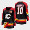 women flames jonathan huberdeau black 2022 special edition 2.0 breakaway player retro jersey