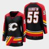 women flames noah hanifin black 2022 special edition 2.0 breakaway player retro jersey