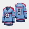 women jets kyle connor light blue 2023 24 rcaf centennial premier breakaway player jersey