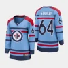 women jets logan stanley light blue 2023 24 rcaf centennial premier breakaway player jersey