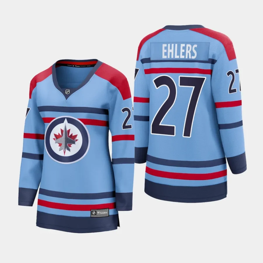 women jets nikolaj ehlers light blue 2023 24 rcaf centennial premier breakaway player jersey