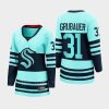 women kraken philipp grubauer ice blue 2022 special edition 2.0 breakaway player retro jersey