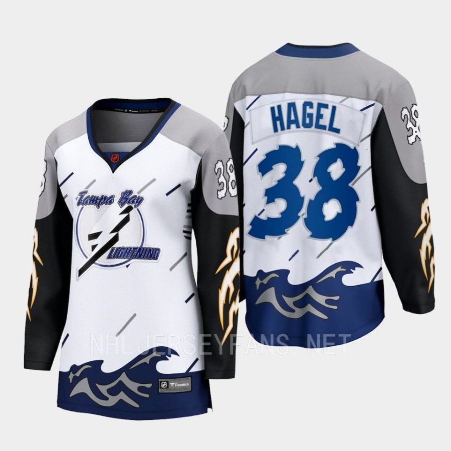 women lightning brandon hagel white 2022 special edition 2.0 breakaway retro jersey