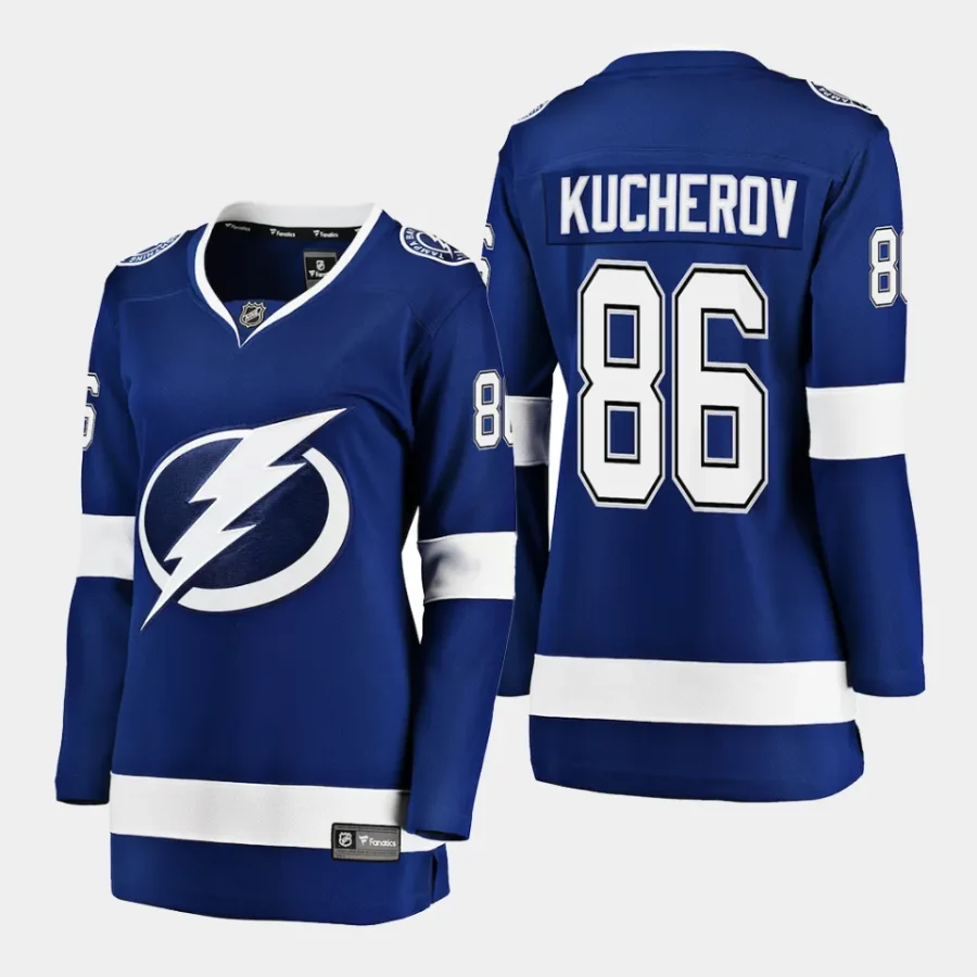 women lightning nikita kucherov blue home breakaway player jersey