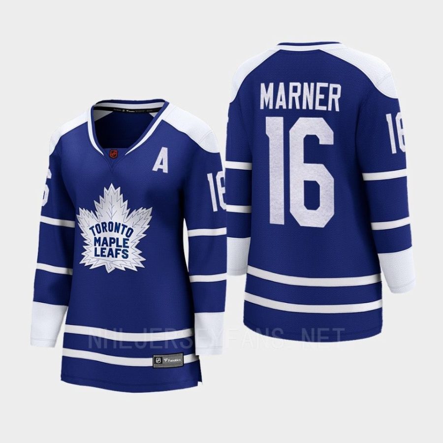 women maple leafs mitch marner blue 2022 special edition 2.0 breakaway retro jersey