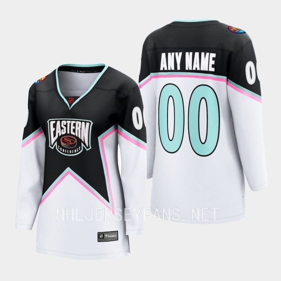 women nhl custom black 2023 all star game eastern conference jersey