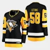 women penguins kris letang black home breakaway player jersey