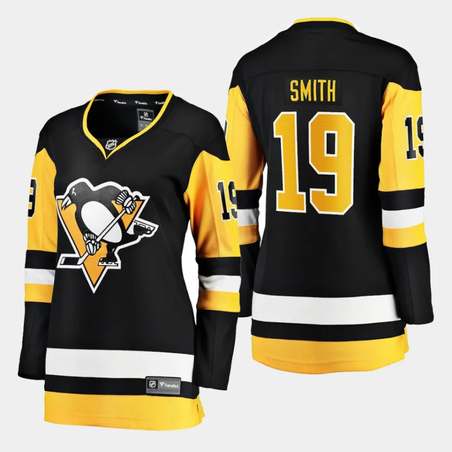 women penguins reilly smith black home breakaway player jersey 0