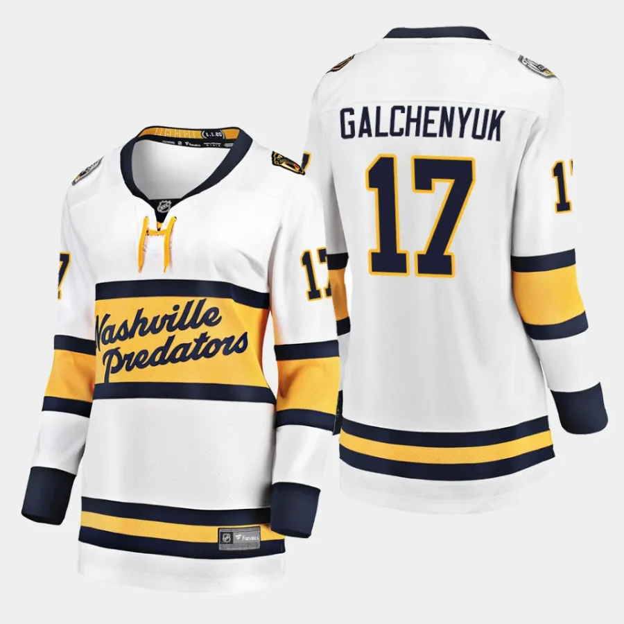 women predators alex galchenyuk white winter classic breakaway player jersey