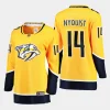 women predators gustav nyquist gold home breakaway player jersey