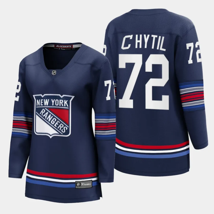 women rangers filip chytil navy 2023 24 alternate premier breakaway player jersey