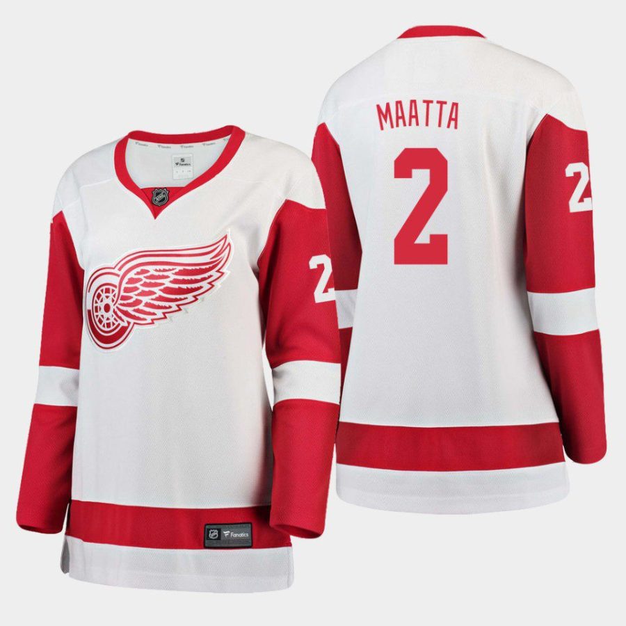 women red wings olli maatta white away breakaway player jersey