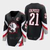 women sabres kyle okposo black 2022 23 goathead third premier breakaway player jersey