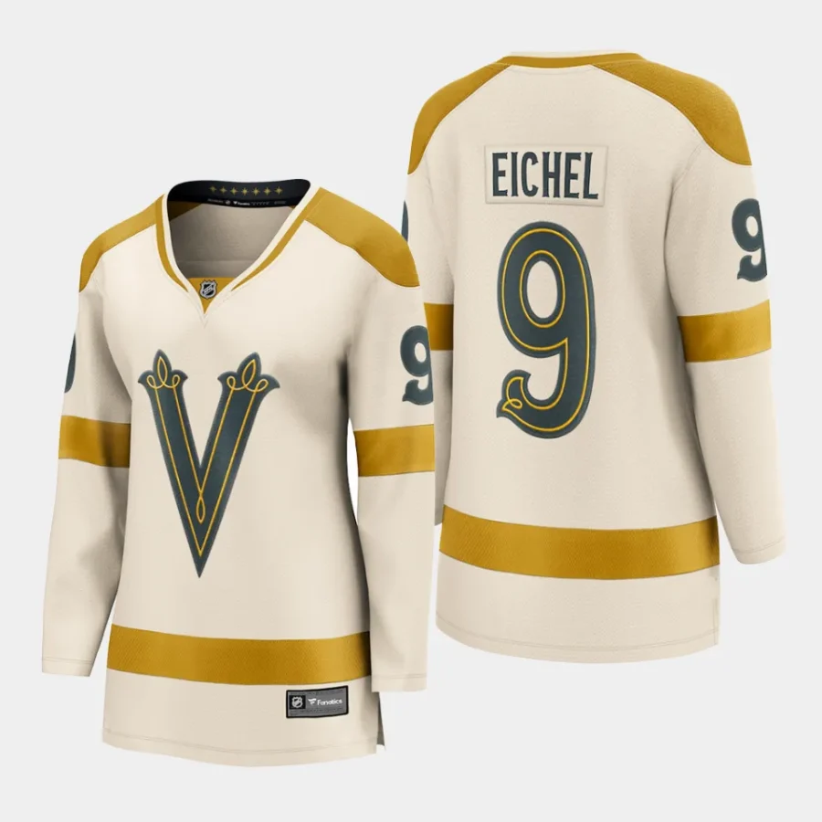 women vgk jack eichel cream 2024 nhl winter classic breakaway player jersey