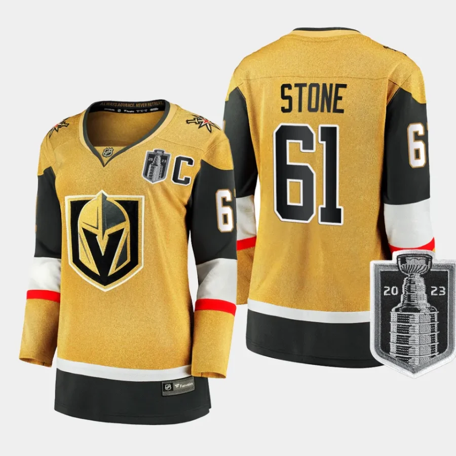 women vgk mark stone gold 2023 stanley cup final home jersey