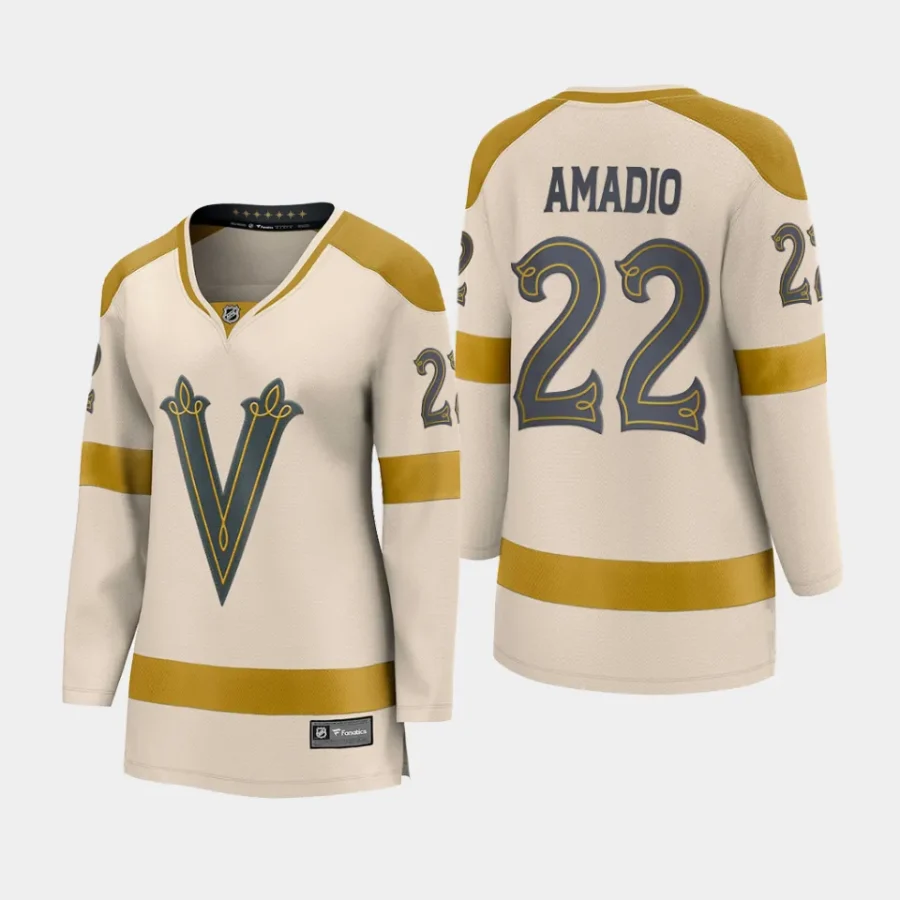 women vgk michael amadio cream 2024 nhl winter classic breakaway player jersey