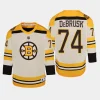 youth bruins jake debrusk cream 2023 24 100th anniversary premier player jersey