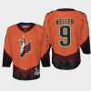 youth coyotes clayton keller orange 2022 special edition 2.0 replica retro jersey