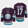 youth ducks alex killorn purple 2023 24 30th anniversary replica player jersey