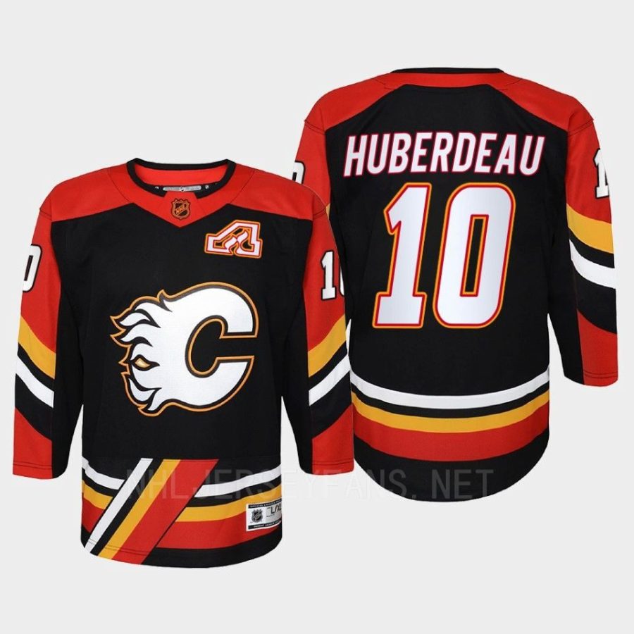 youth flames jonathan huberdeau black 2022 special edition 2.0 replica retro jersey