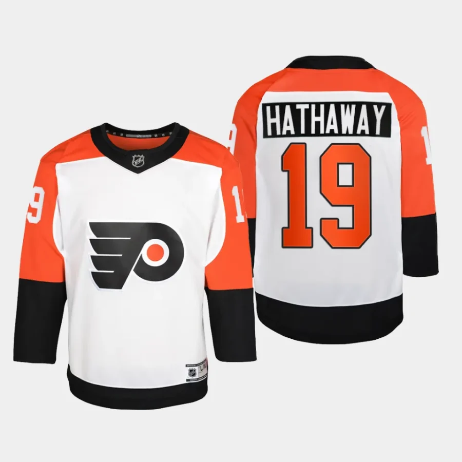 youth flyers garnet hathaway white 2023 24 away premier player jersey