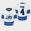 youth jets neal pionk white 2022 special edition 2.0 replica retro jersey