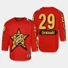 youth oilers leon draisaitl red 2024 nhl all star game premier jersey