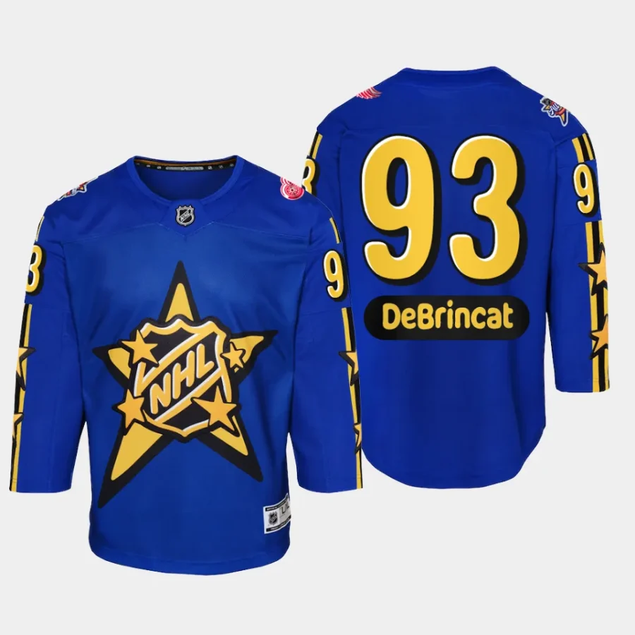 youth red wings alex debrincat blue 2024 nhl all star game premier jersey